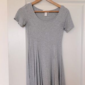 Grey baby doll dress